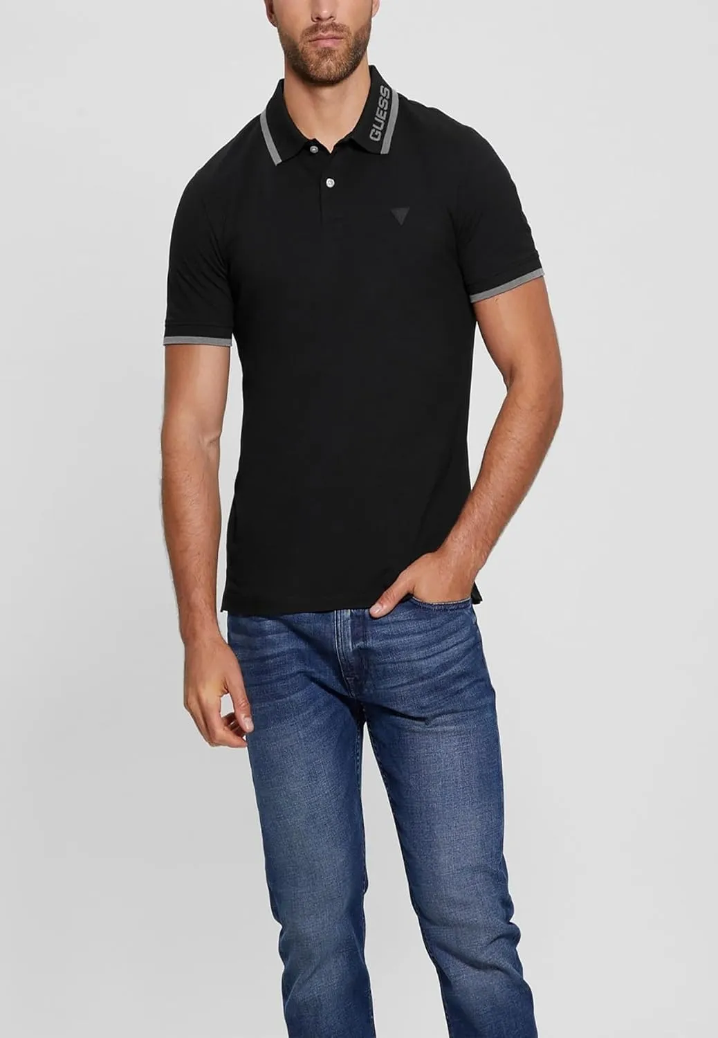 GUESS Men's Lyle Short Sleeve Polo