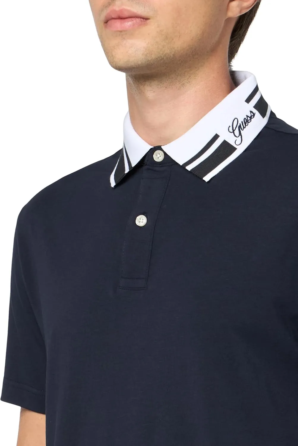GUESS Men's Short Sleeve Nolan Polo