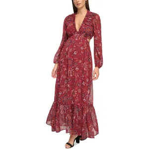 Guess Womens Cut-Out Long Maxi Dress