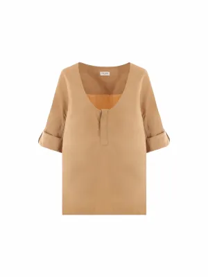 Henley Twill Top