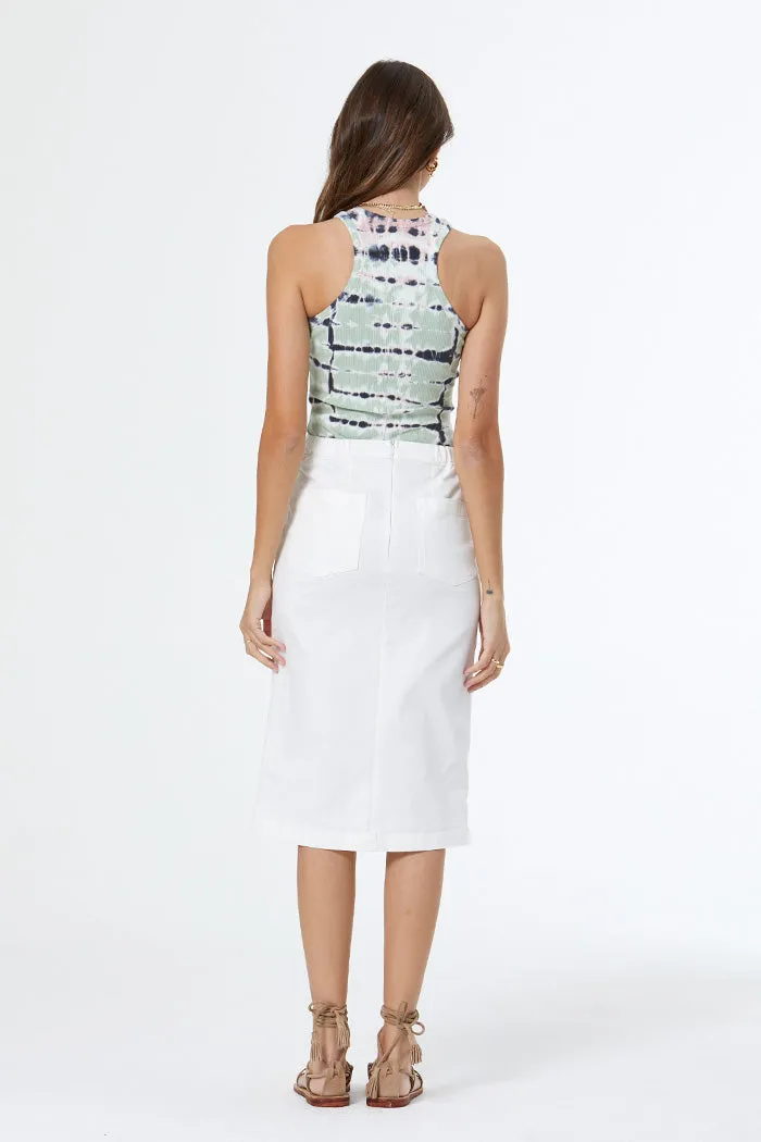 Iggy Tank // Mint leaf Ladder Wash