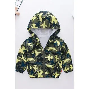 Kids Boys Fashionable Long Sleeve Zip Up Jacket - KBJC33524