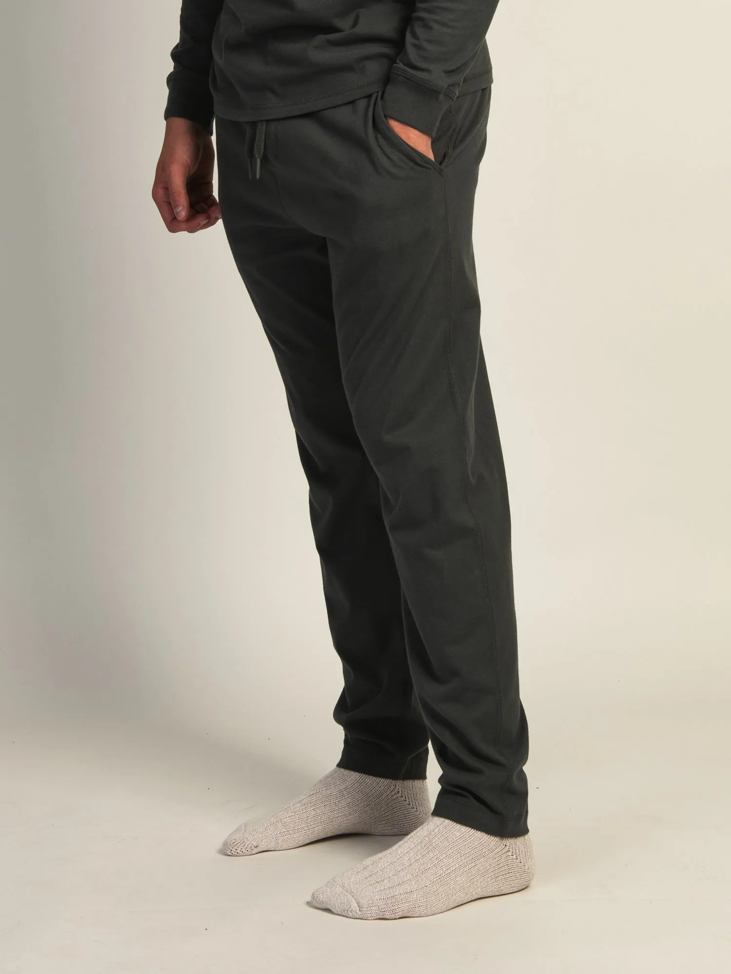KOLBY SUEDED LOUNGE PANT - ASH