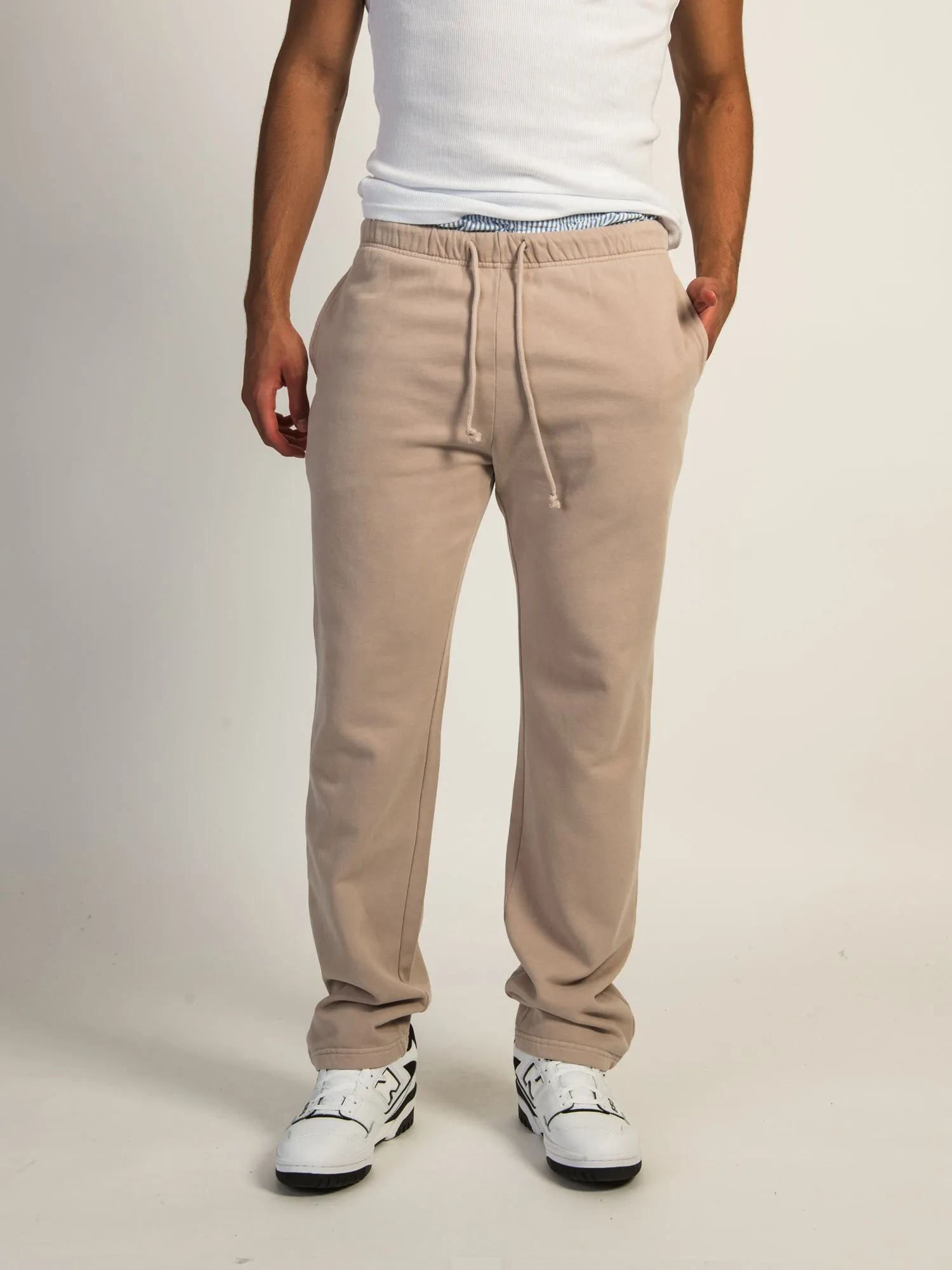 KOLBY VINTAGE WASH LOUNGE PANT - PEBBLE
