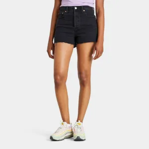 Levi's Women's Ribcage Shorts / Black Lake