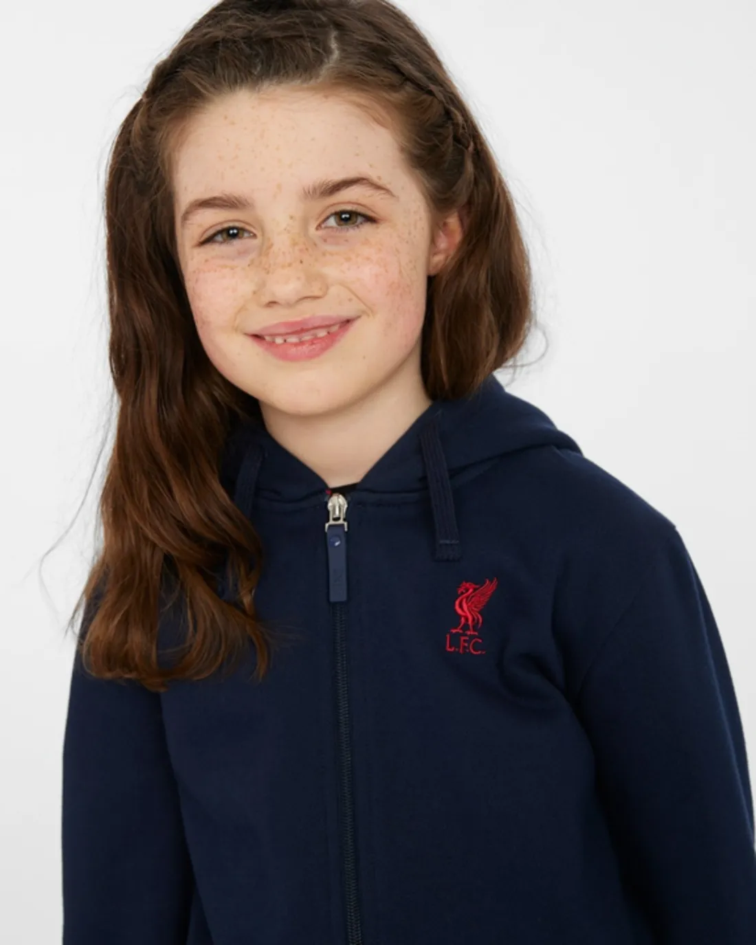 LFC Junior Zip Through Hoody NAVY