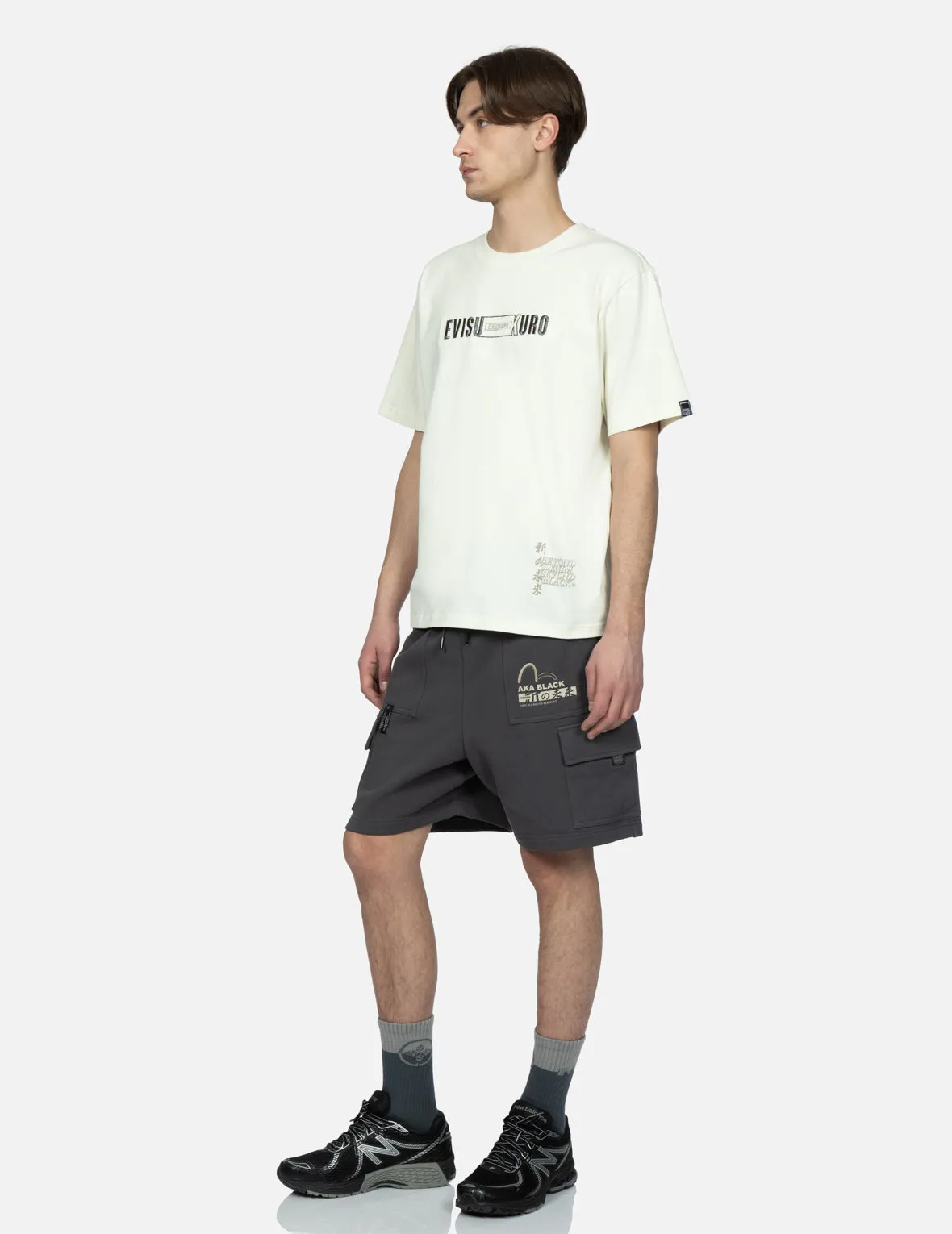 Multi-Pocket Cargo Sweat Shorts