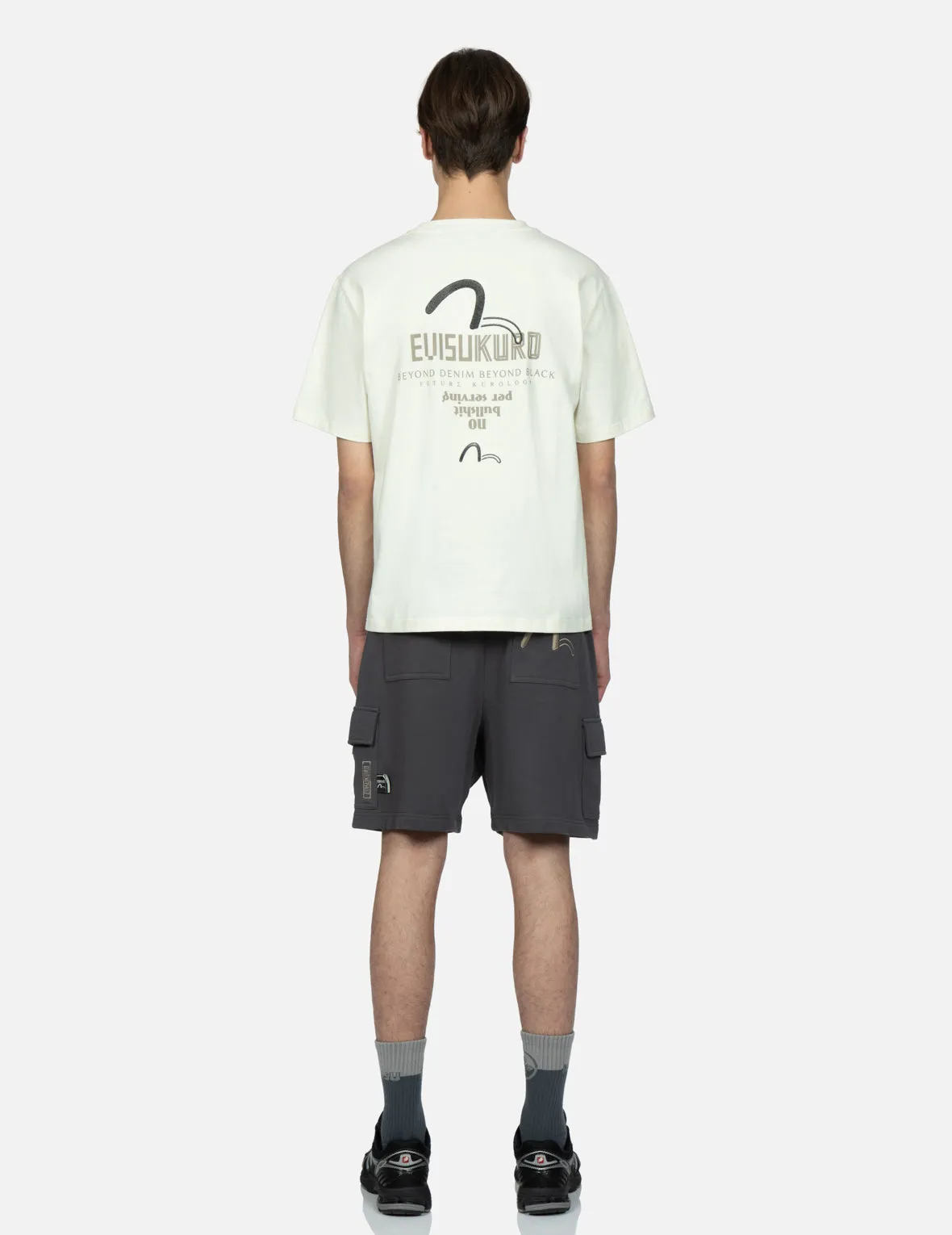 Multi-Pocket Cargo Sweat Shorts