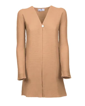 NEW FALL 24 - Women's Cashmere Links Stitch Duster Cardigan Camel