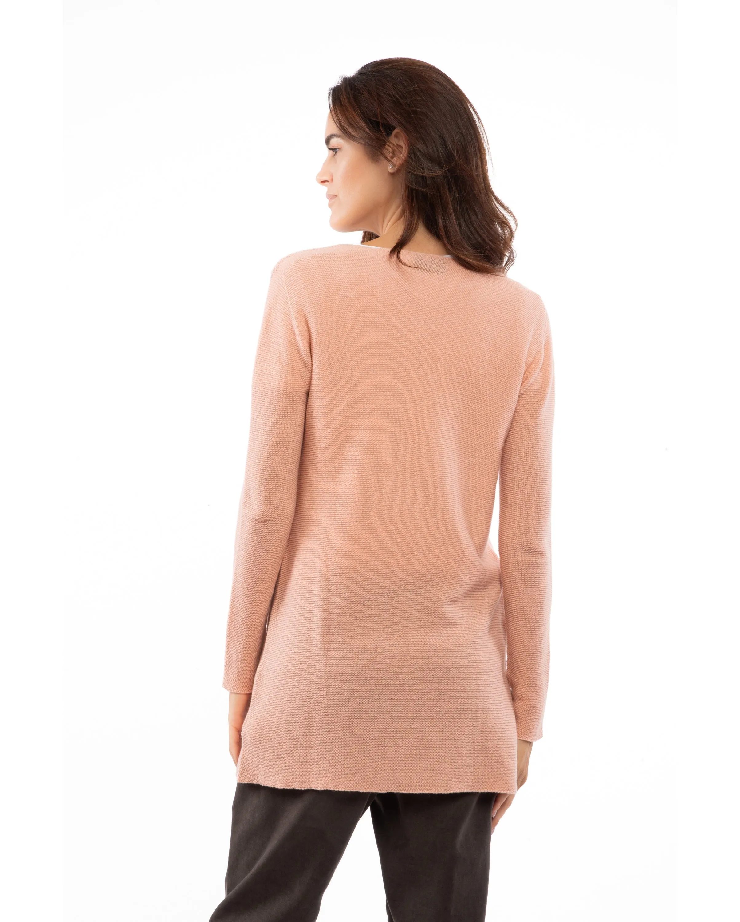 NEW FALL 24 - Women's Cashmere Links Stitch Duster Cardigan Camel