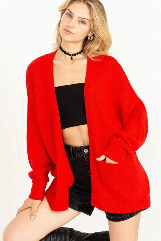Open Front Cardigan