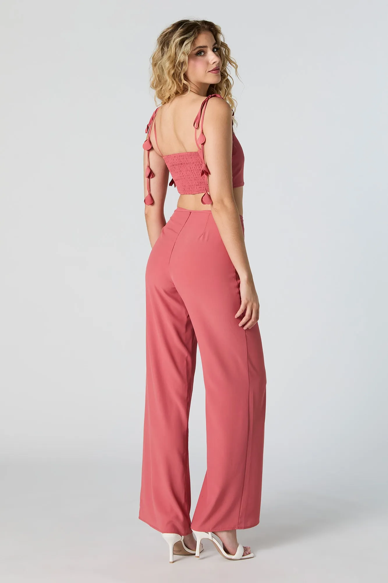 Petal String Palazzo Pant