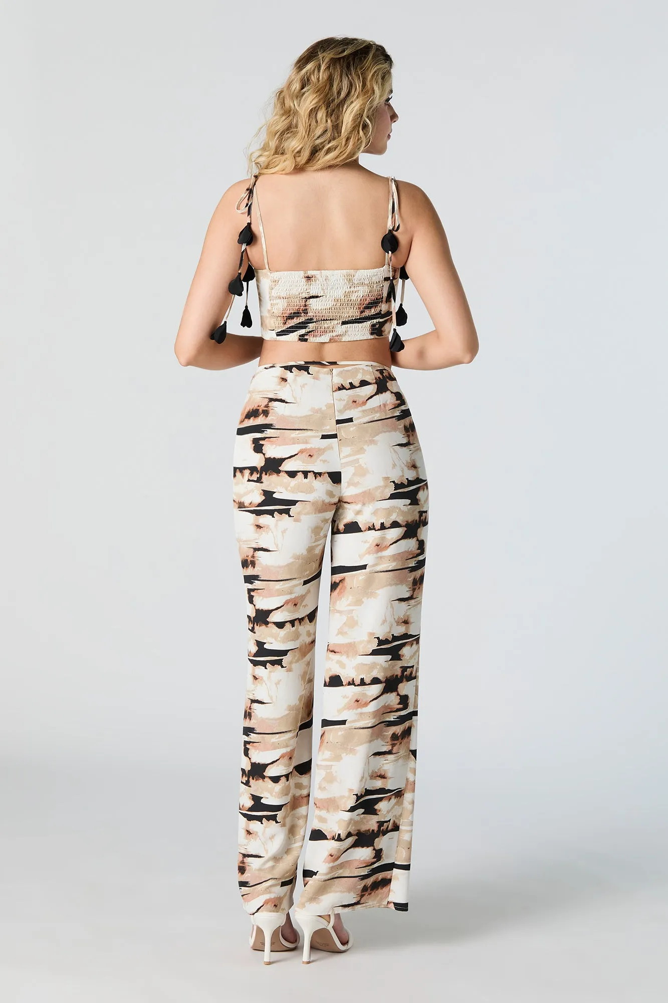 Petal String Palazzo Pant