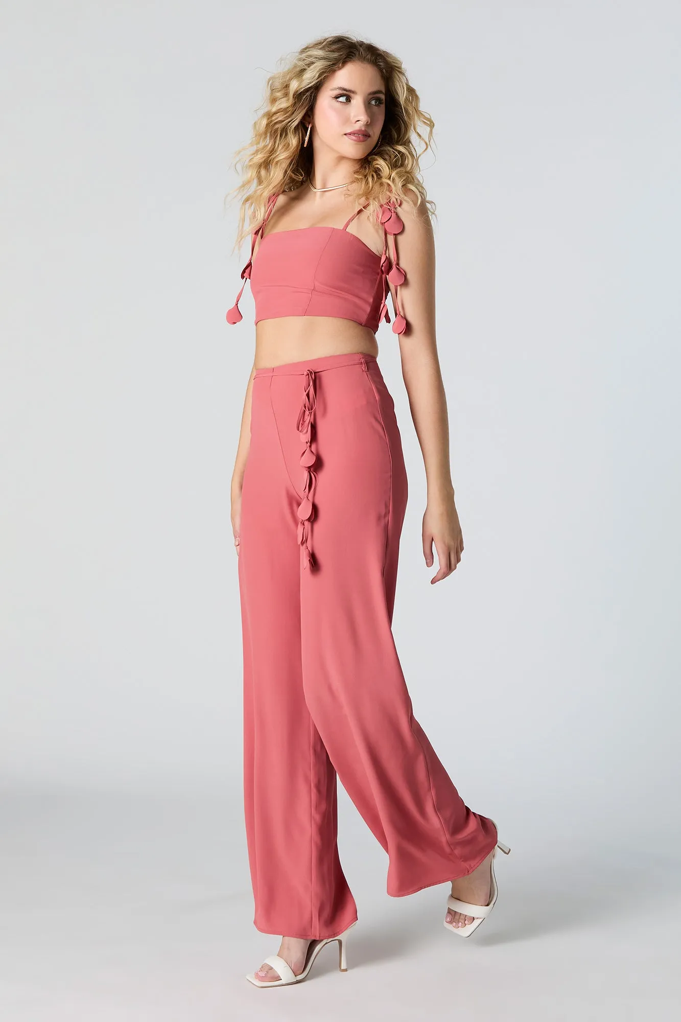 Petal String Palazzo Pant