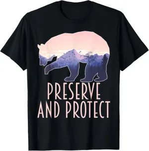 Preserve and Protect Wildlife Nature Conservation T-Shirt