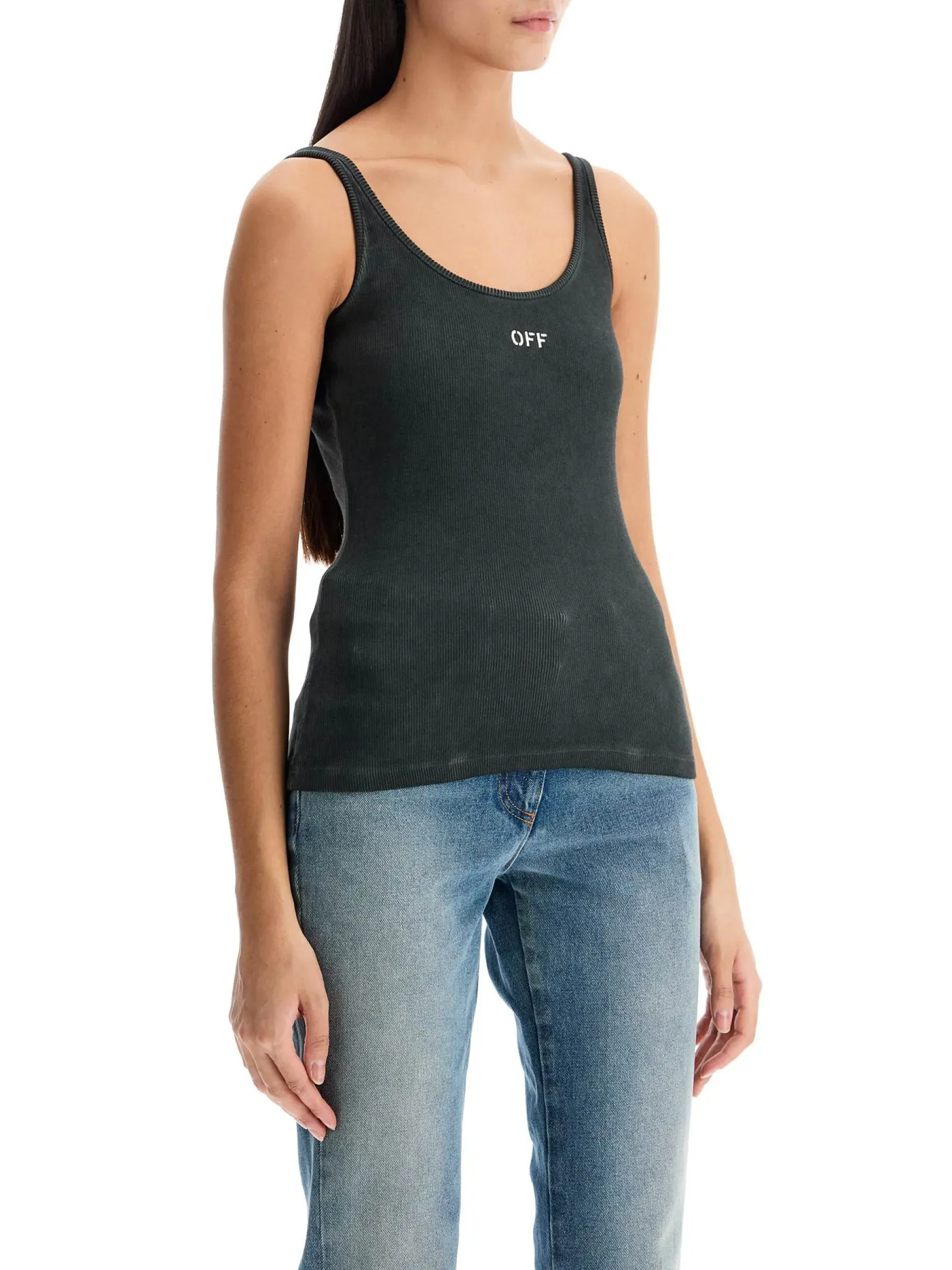 Ribbed Stretch Tank Top