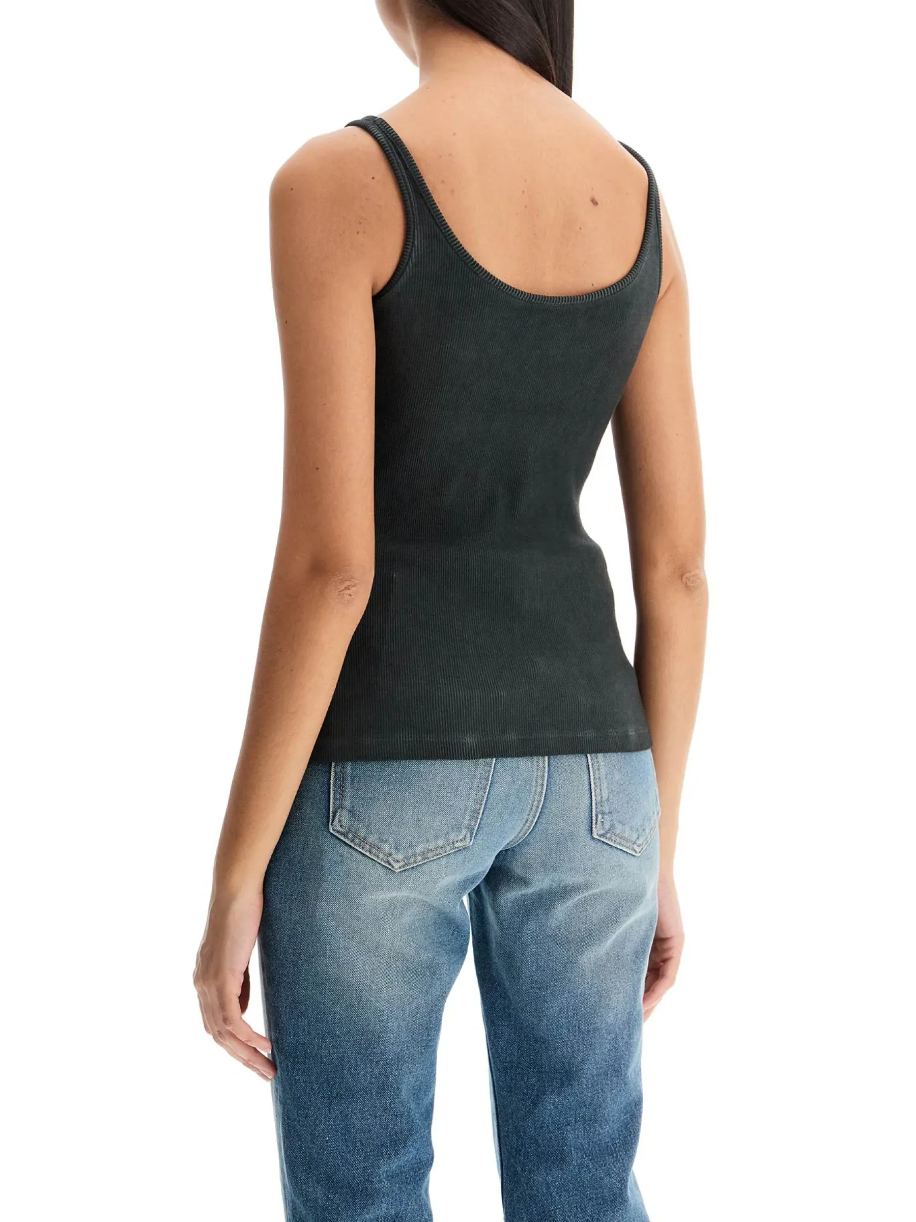 Ribbed Stretch Tank Top