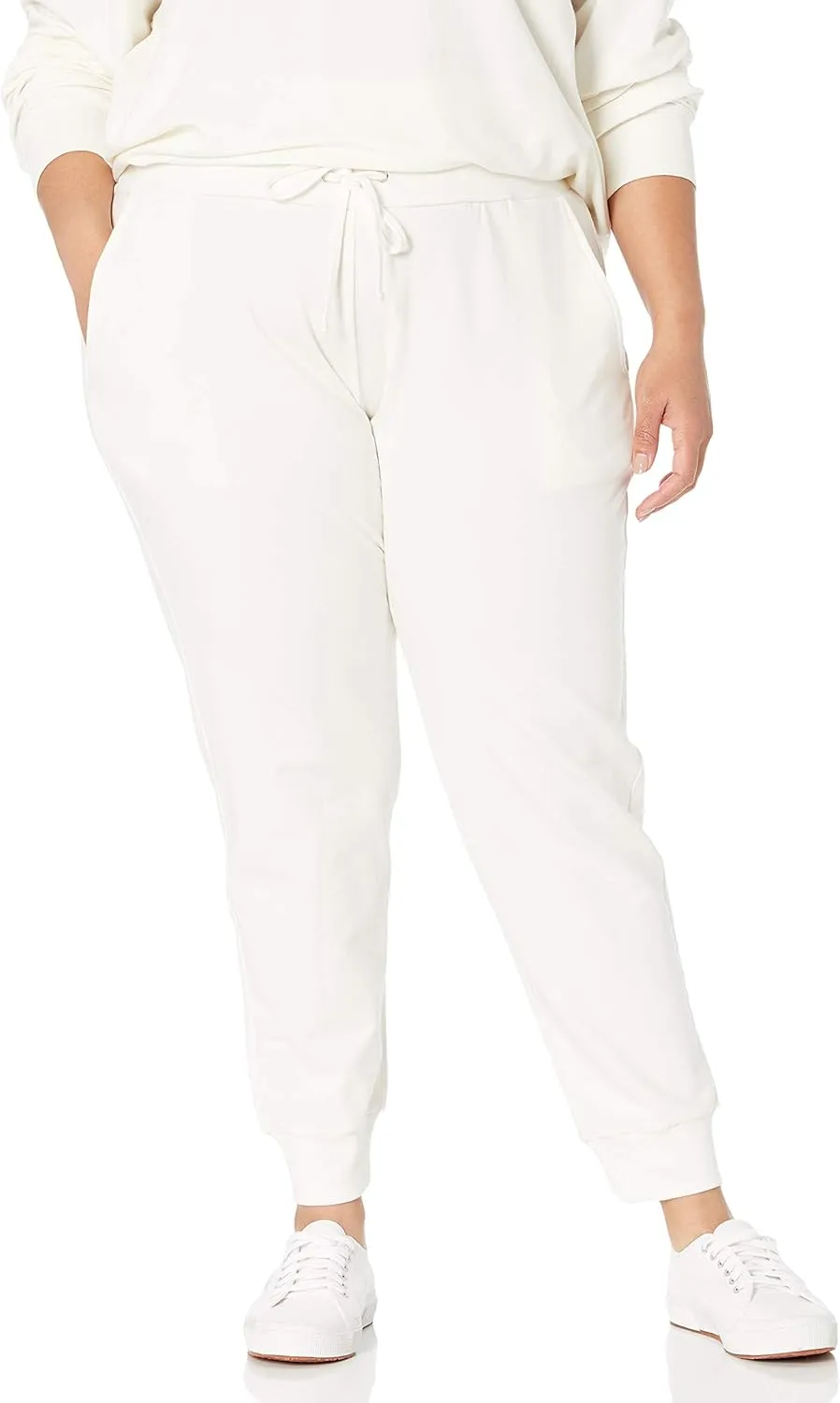 The Drop Women's Grace Supersoft Stretch Rib-Cuff Jogger