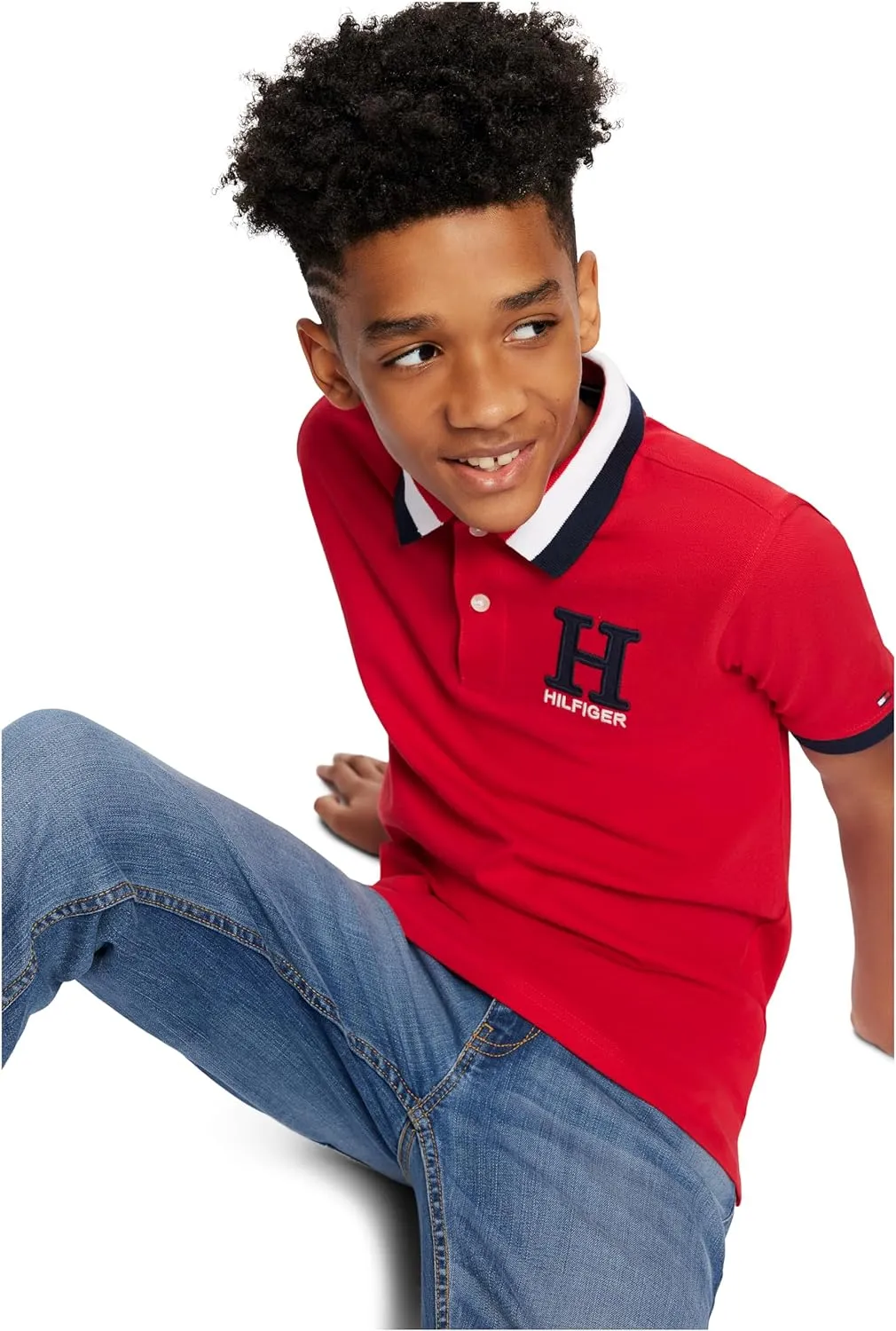 Tommy Hilfiger Boy's Short Sleeve Matt Polo Shirt