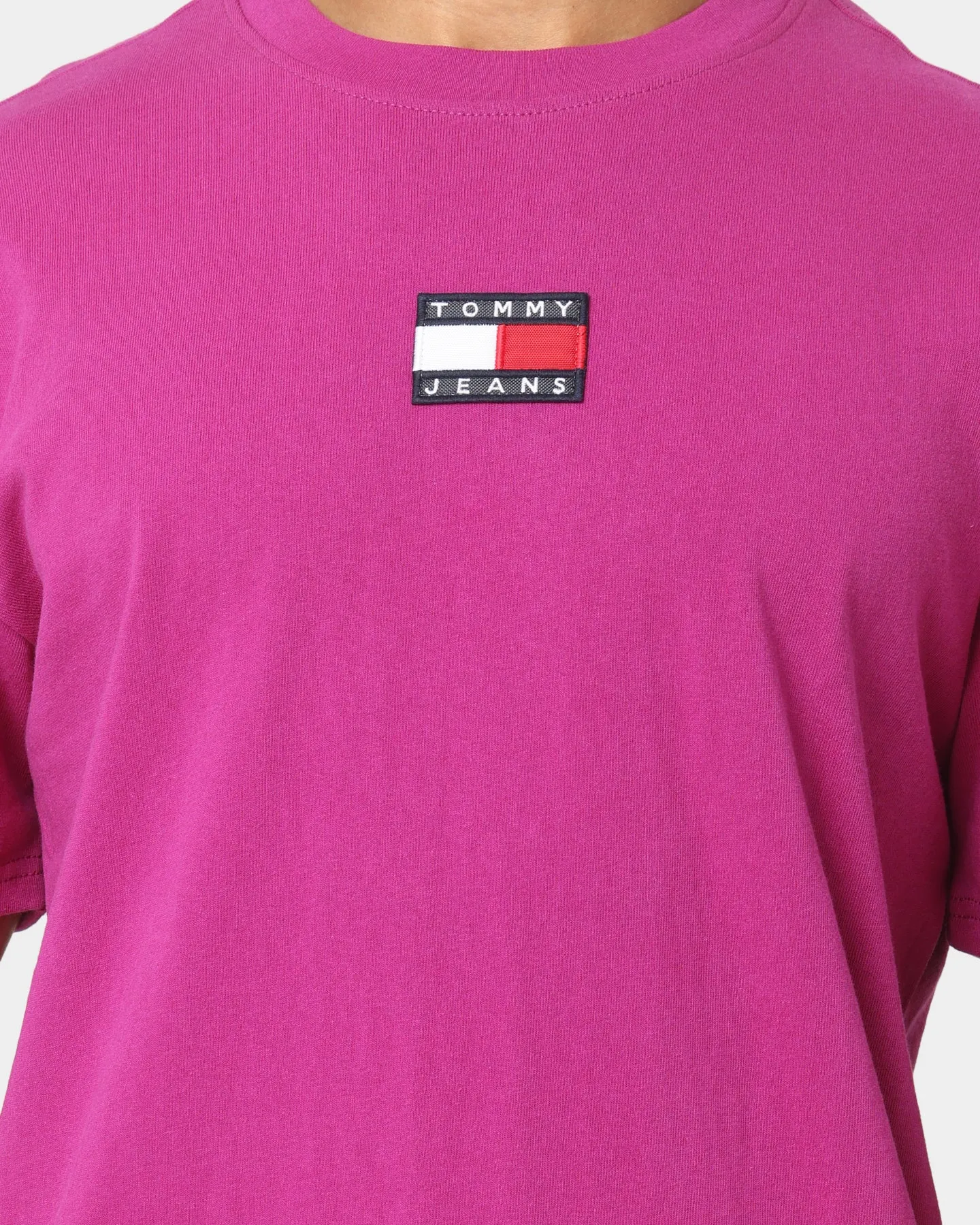 Tommy Jeans Tommy Badge T-Shirt Autumn Plum