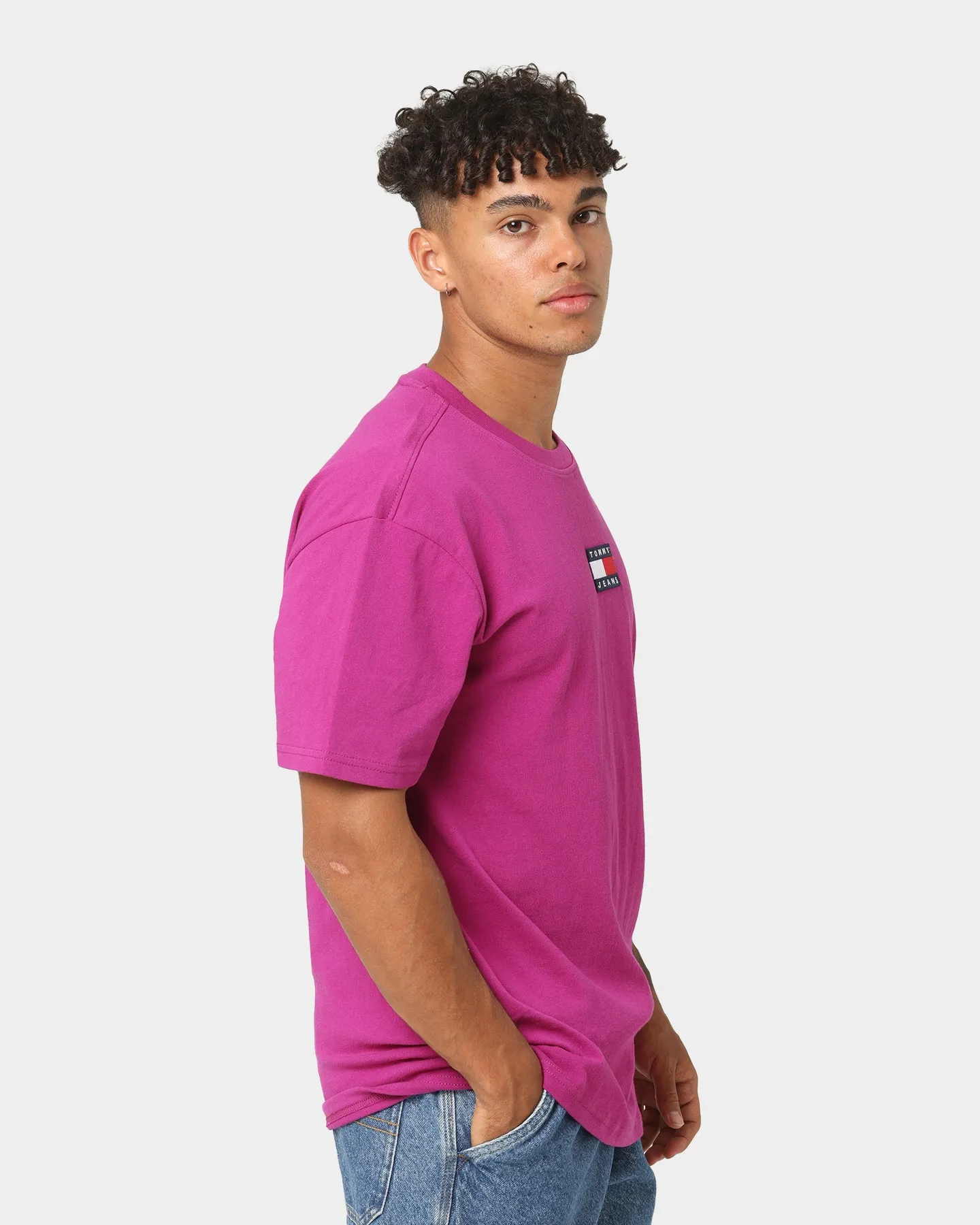 Tommy Jeans Tommy Badge T-Shirt Autumn Plum