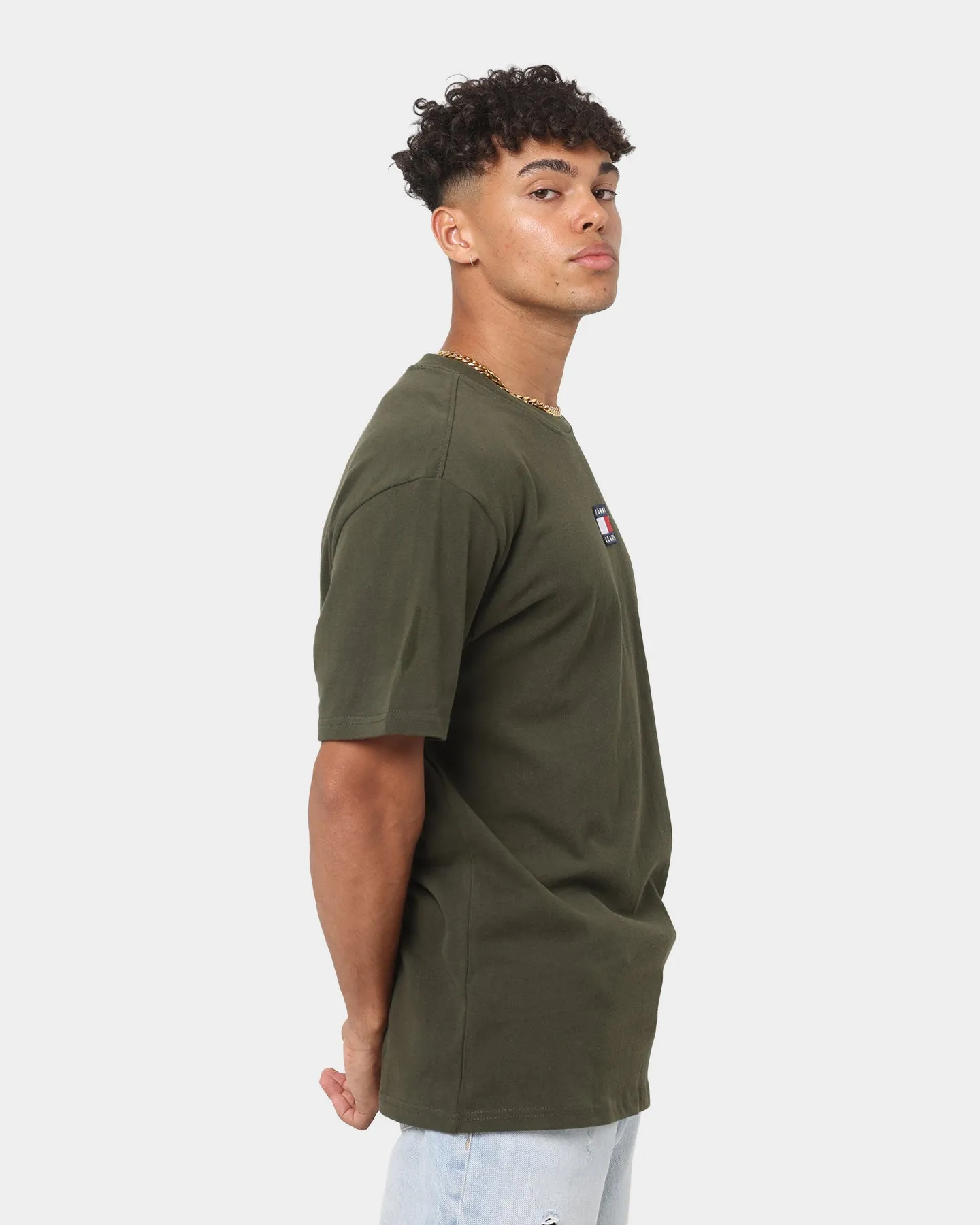 Tommy Jeans Tommy Badge T-Shirt Dark Olive
