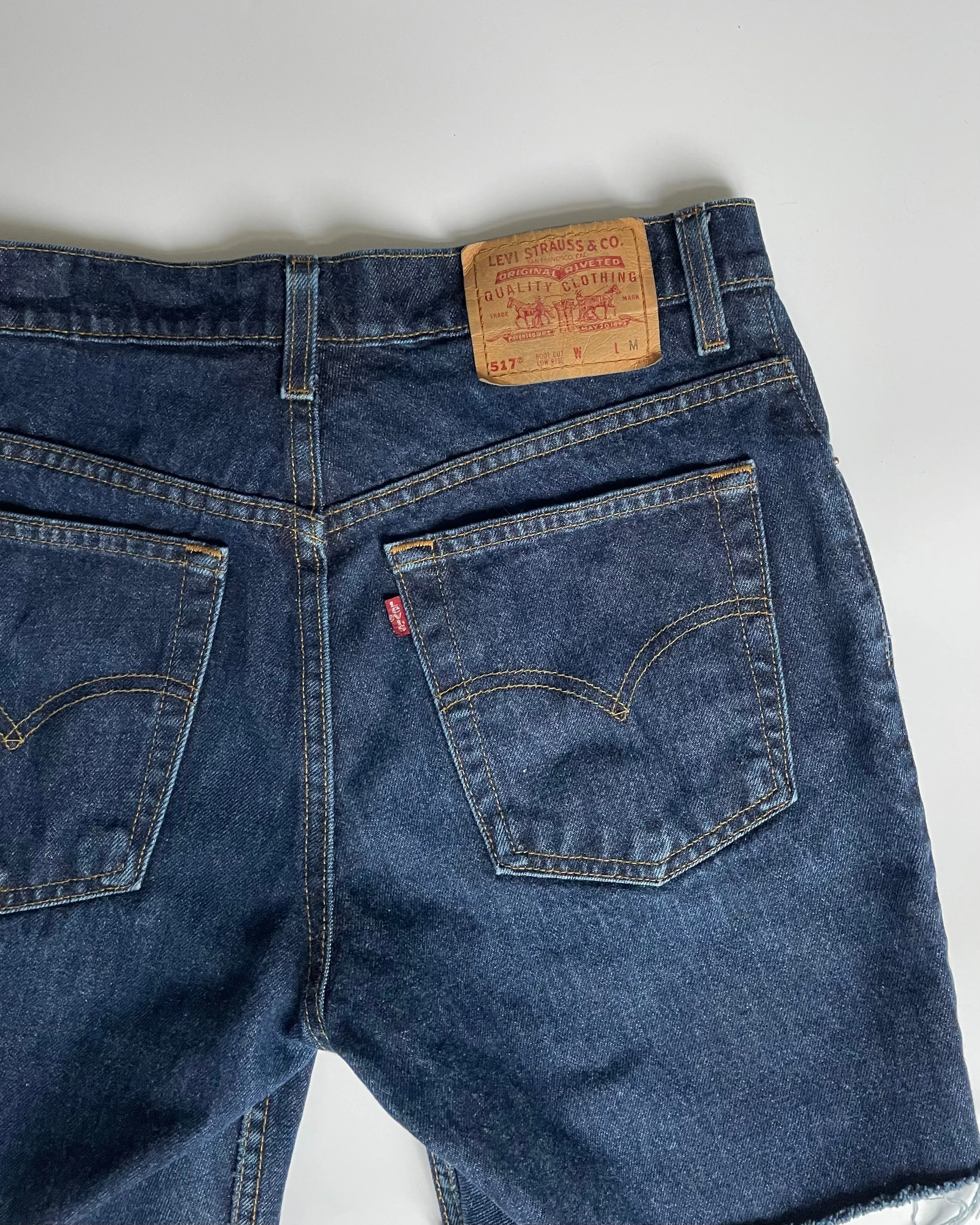 Vintage Indigo Levi’s 517 Shorts