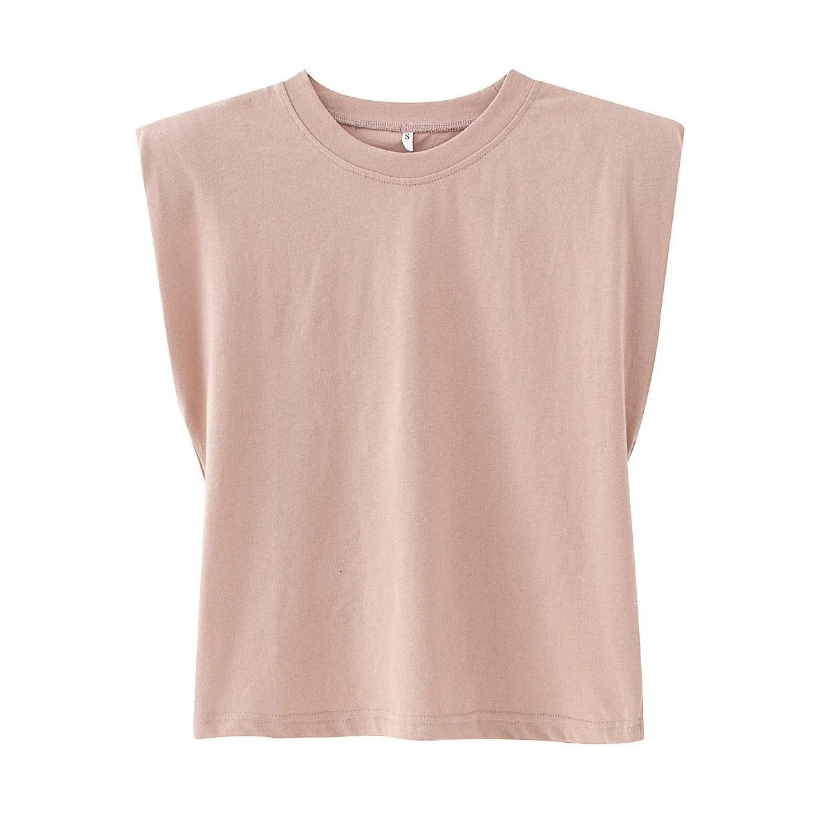 Women Sleeveless Solid Tops