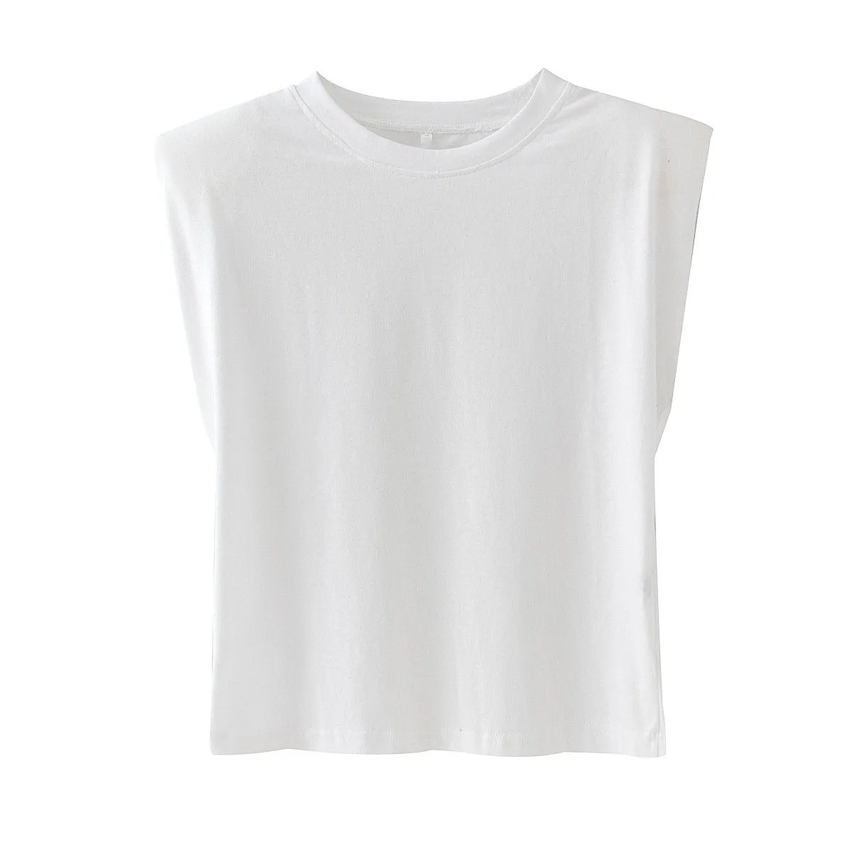 Women Sleeveless Solid Tops