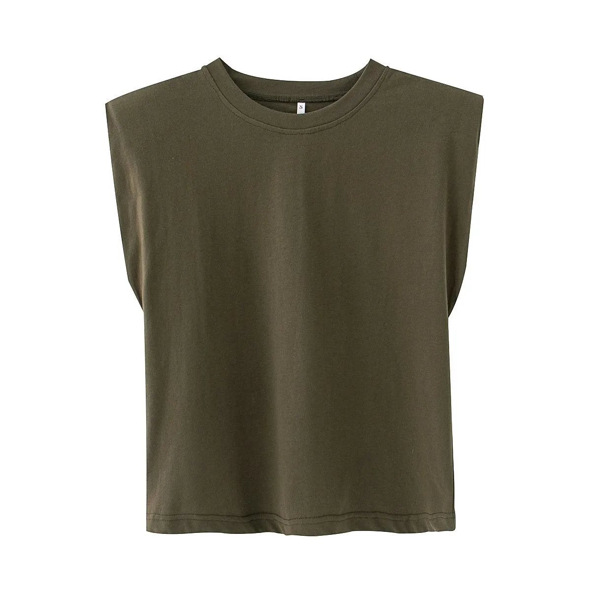 Women Sleeveless Solid Tops