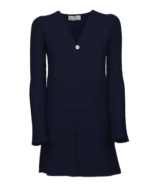 Women's Cashmere Links Stitch Duster Cardigan Night Blue